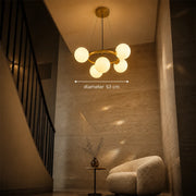 Πολυέλαιος LOFT Chamber, 5x G9, Λευκός Χρυσός, Μέταλλο, Ρυθμιζόμενο ύψος, Μοντέρνο - 01_LC802-5GD.png