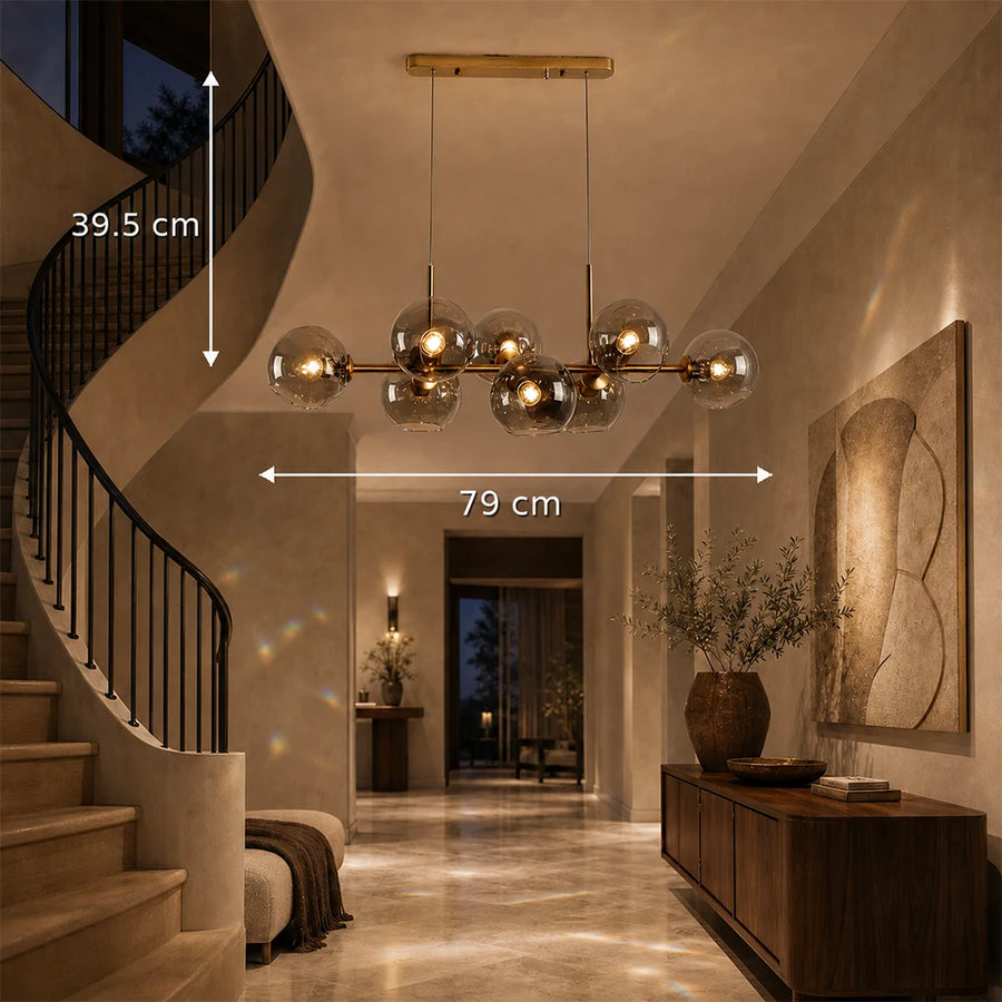Globe Chandelier, MODEST Grand, 8xE27, Gold, Metal - 01_LC809-8.png