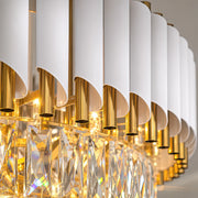 Crystal Chandelier VERSAILLES Elegance 8x E14, Διάμετρος 50cm, Γυαλιστερό Χρυσό και Λευκό, Ρυθμιζόμενο Ύψος - 02_CC900-500WH.png