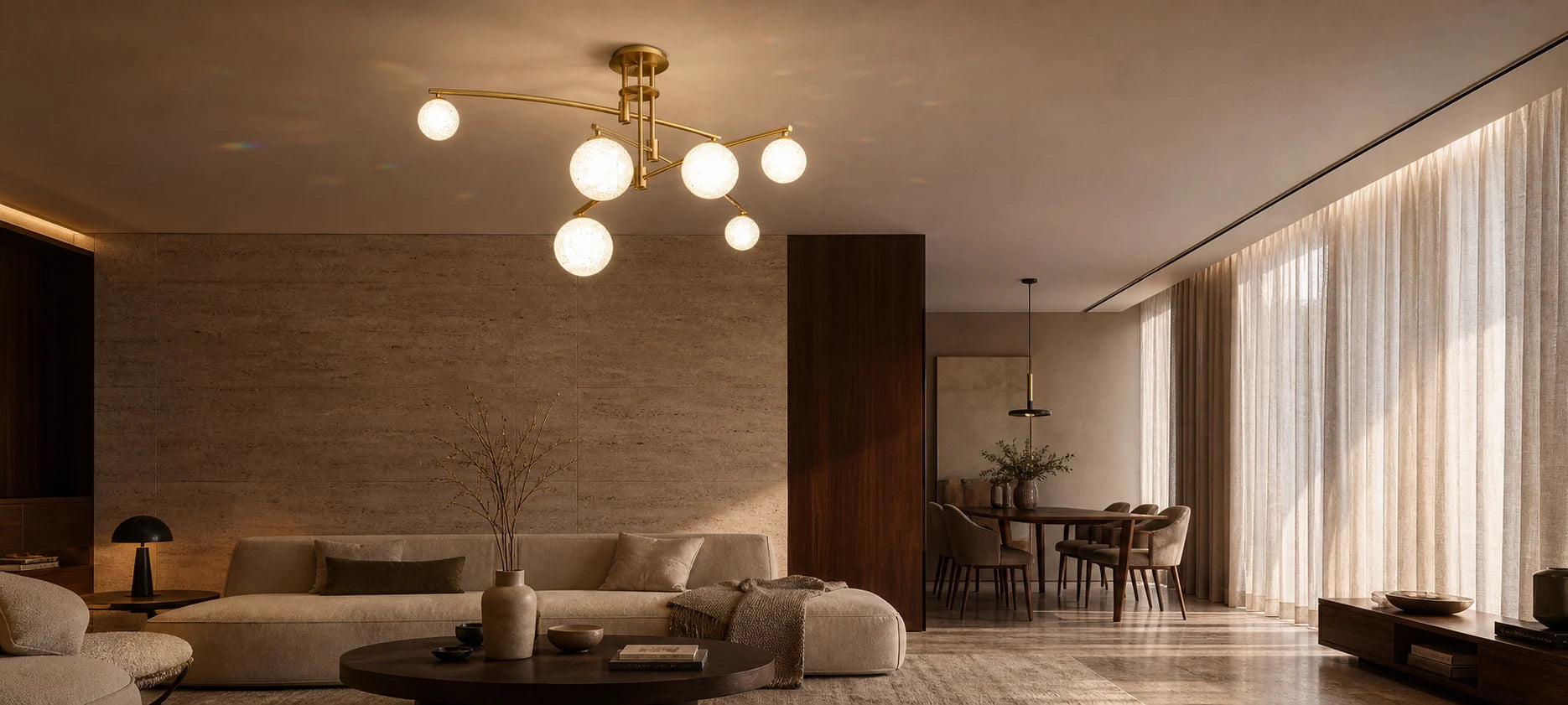 Πολυέλαιος με Στρογγυλή Σκιά, PENTHOUSE Dome, 6x G9, Χρυσό, Μέταλλο - 02_LC825GD.png
