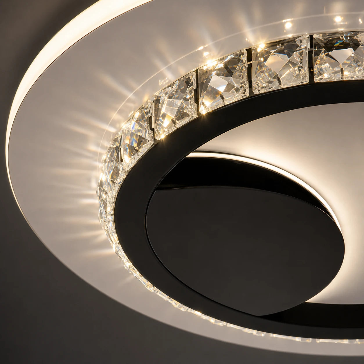 Κρυστάλλινος πολυέλαιος LED ARIELLA 39W, Στρογγυλός, Ψυχρός/Ζεστός/Ουδέτερος φωτός, Μαύρος - 02_LL602BK.png