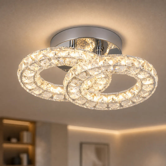 LED και κρυστάλλινος πολυέλαιος ZABINA 25W, 2 κύκλοι, κρύο/ζεστό/ουδέτερο φως, γυαλιστερό χρώμιο - 02_LT062CR.png