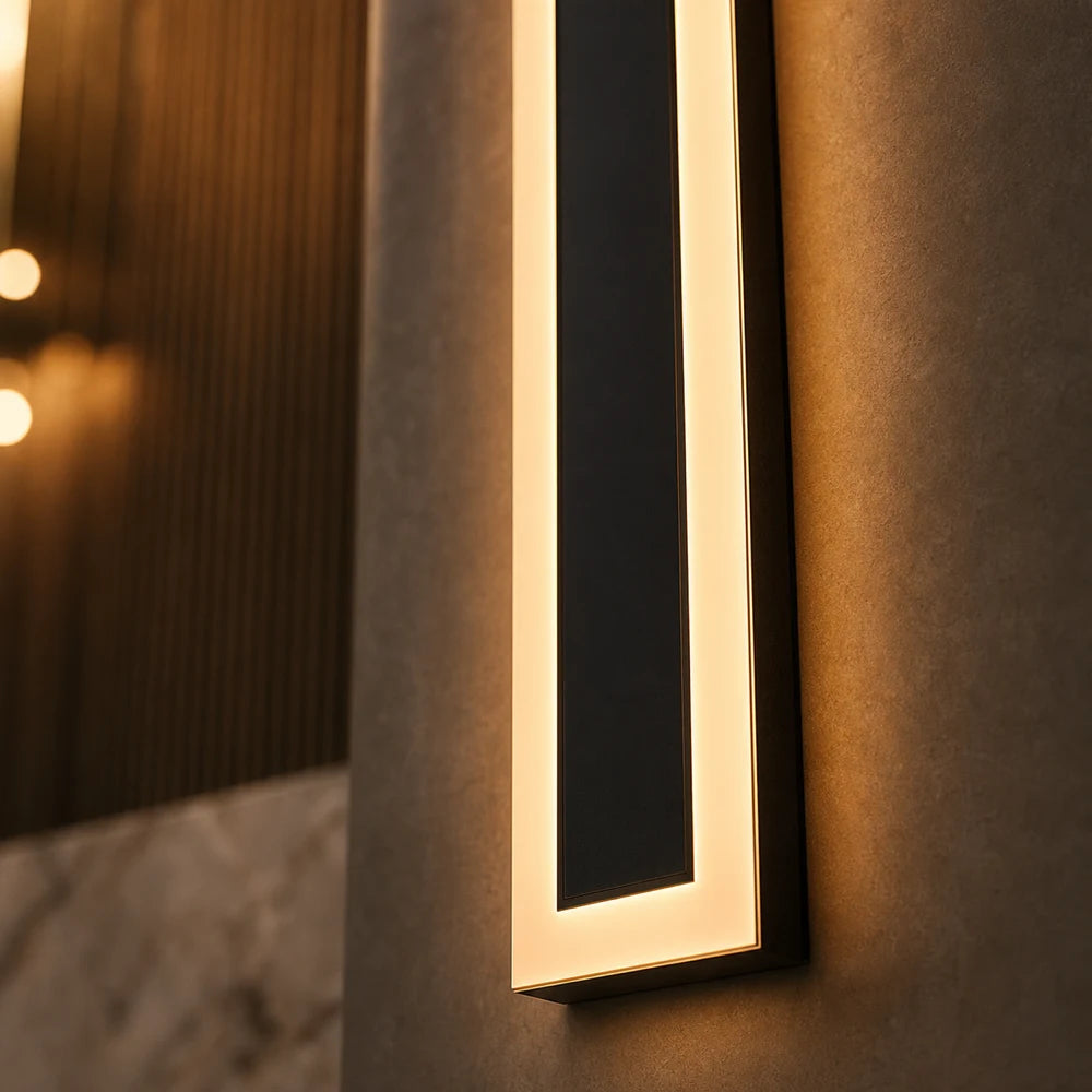 Mack Outdoor LED Φωτιστικό τοίχου, Μήκος 90cm, 10W, IP65, Metal, Linear, Black - 03_AX200-900BK.png