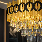 PIERREFONDS Elegance Crystal Chandelier 8x E14, Διάμετρος 48,5cm, Γυαλιστερό Χρυσό, Ρυθμιζόμενο Ύψος - 03_CC8942-500.png