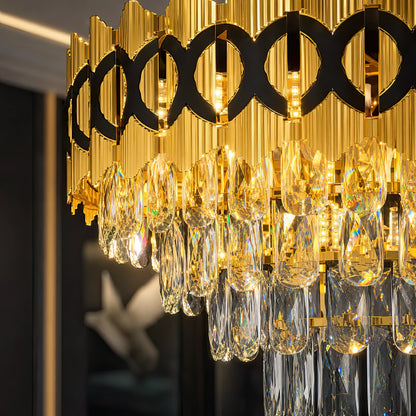 PIERREFONDS Elegance Crystal Chandelier 8x E14, Διάμετρος 48,5cm, Γυαλιστερό Χρυσό, Ρυθμιζόμενο Ύψος - 03_CC8942-500.png