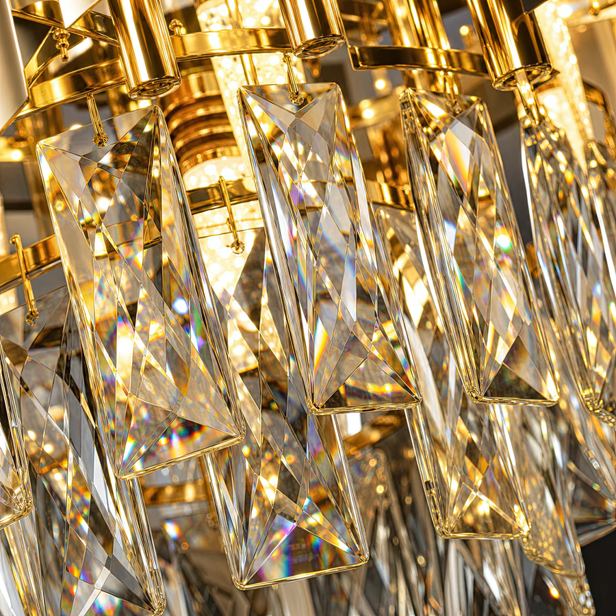 Crystal Chandelier VERSAILLES Nobile 5xE14, Διάμετρος 40cm, Γυαλιστερό Χρυσό και Λευκό - 03_CC900-400WH.png