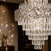WINDSOR Grande Supremo Crystal Chandelier 14xE14, Διάμετρος 60X90cm, Γυαλιστερό χρώμιο, Ρυθμιζόμενο ύψος - 04_CC800-600X900CH.png