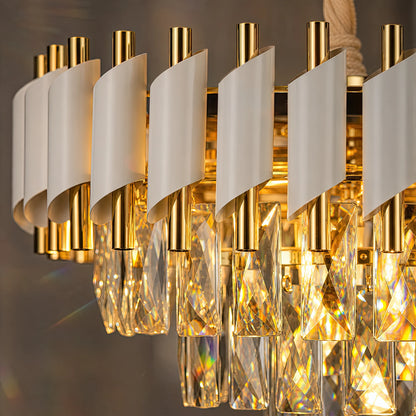 Crystal Chandelier VERSAILLES Nobile 5xE14, Διάμετρος 40cm, Γυαλιστερό Χρυσό και Λευκό - 04_CC900-400WH.png