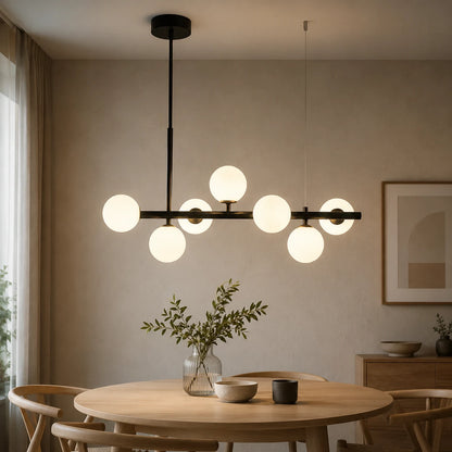 LOFT Pavilion Modern Bulb Chandelier, 7x G9, Μαύρο, Μεταλλικό, Ρυθμιζόμενο ύψος - 04_LC800-7BK.png