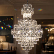 WINDSOR Grande Supremo Crystal Chandelier 14xE14, Διάμετρος 60X90cm, Γυαλιστερό Chrome, Ρυθμιζόμενο ύψος - 05_CC800-600X900CH.png