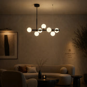 LOFT Pavilion Modern Bulb Chandelier, 7x G9, Μαύρο, Μεταλλικό, Ρυθμιζόμενο ύψος - 07_LC800-7BK.png