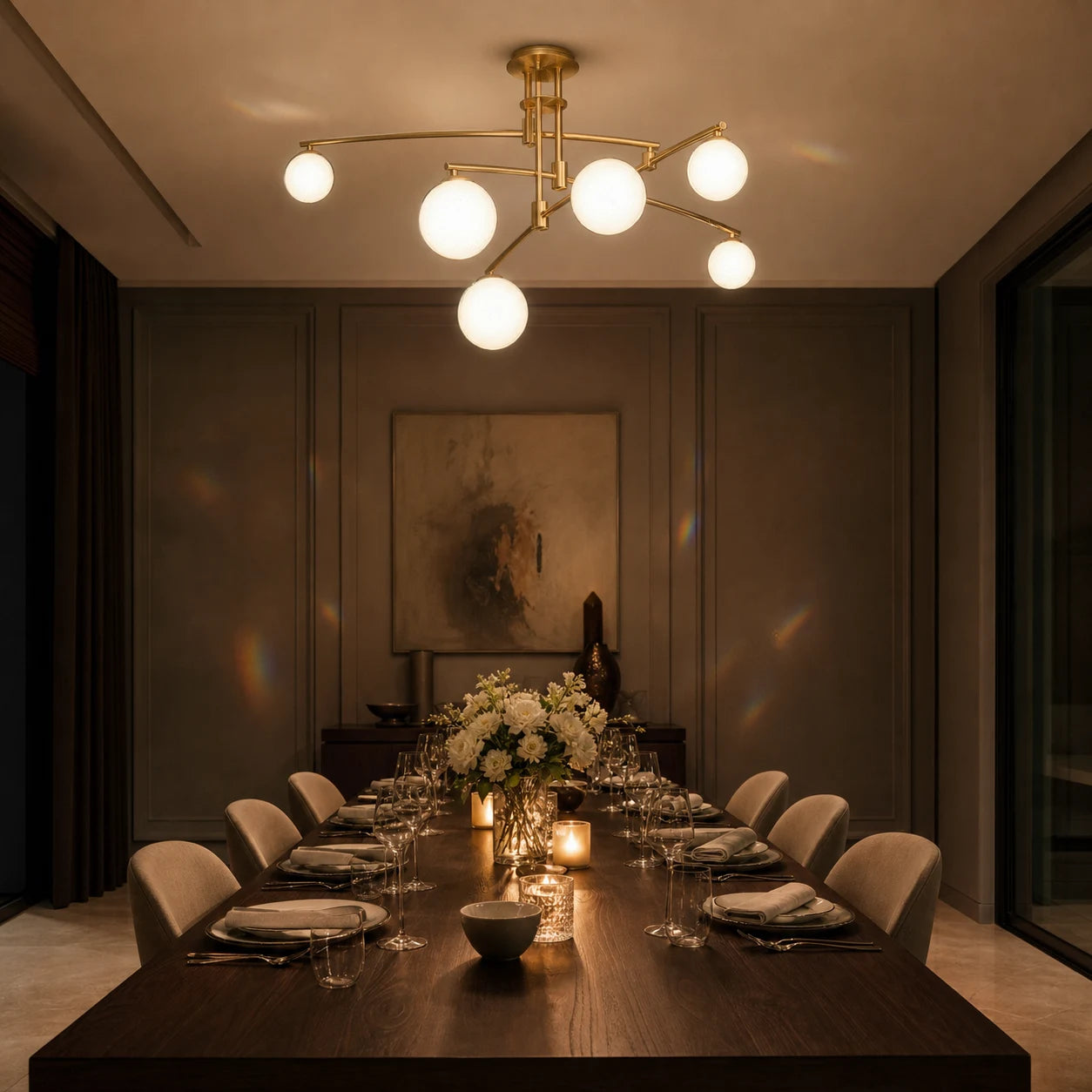Πολυέλαιος με Στρογγυλή Σκιά, PENTHOUSE Dome, 6x G9, Χρυσό, Μέταλλο - 07_LC825GD.png
