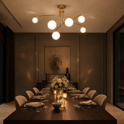 Πολυέλαιος με Στρογγυλή Σκιά, PENTHOUSE Dome, 6x G9, Χρυσό, Μέταλλο - 07_LC825GD.png