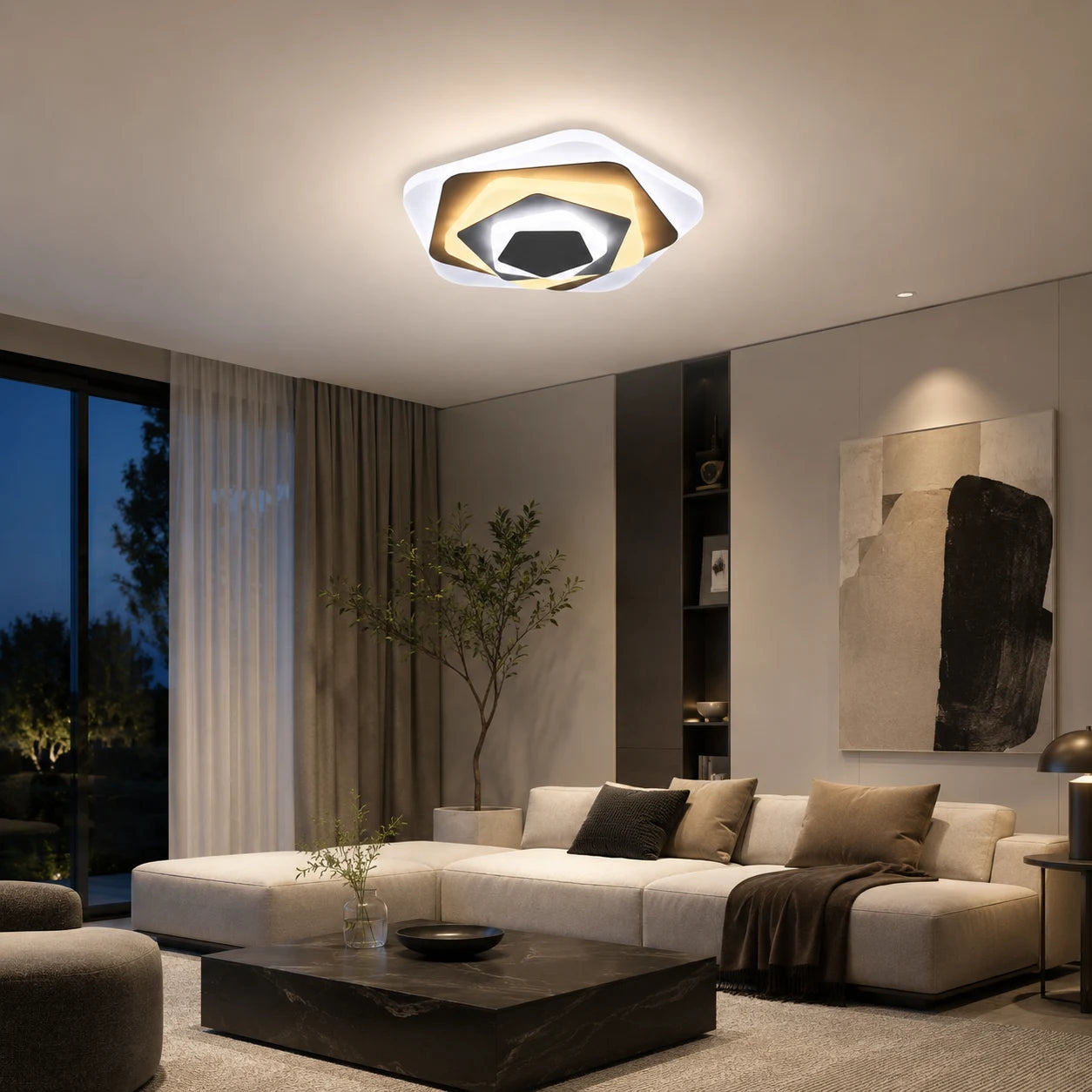 Πολυέλαιος LED SIENA 40W, Διάμετρος 23cm, Κρύο/Ζεστό/Ουδέτερο φως, Λευκό - 07_LL660WH.png