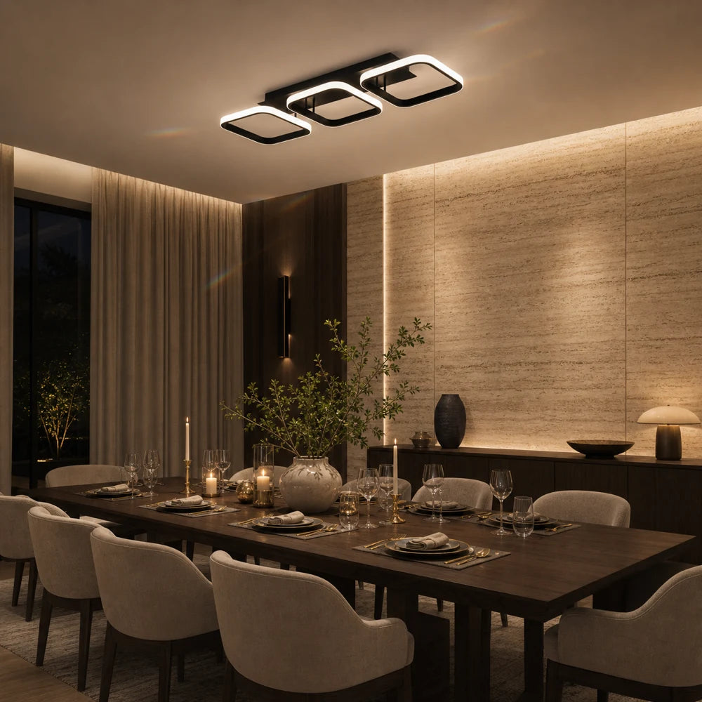 Πολυέλαιος LED VERTEX 34W, 3 Τετράγωνα, Γραμμικό, Κρύο/Ζεστό/Ουδέτερο φως, Μαύρο - 07_LL770-3BK.png