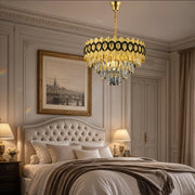 PIERREFONDS Elegance Crystal Chandelier 8x E14, Διάμετρος 48,5cm, Γυαλιστερό Χρυσό, Ρυθμιζόμενο Ύψος - 08_CC8942-500.png