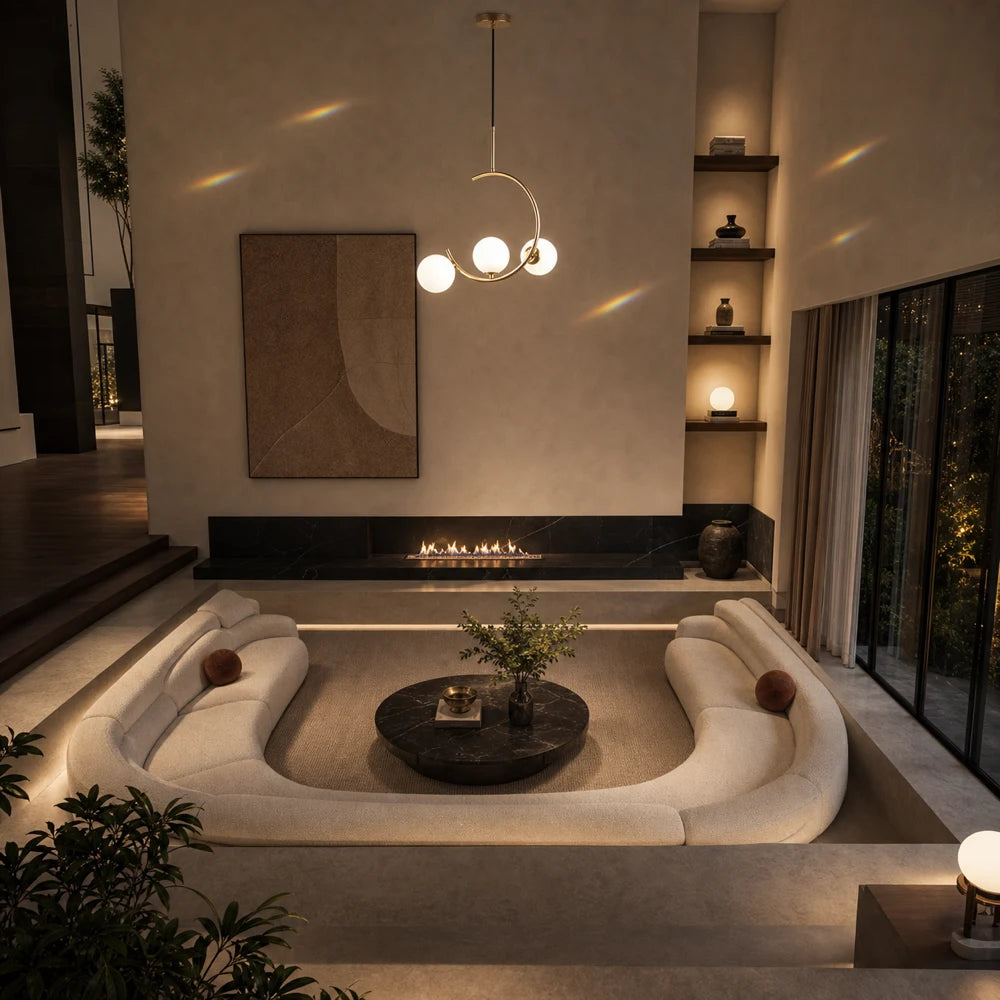 Πολυέλαιος LOFT Atrium, 3x G9, Λευκός Χρυσός, Μέταλλο, Ρυθμιζόμενο ύψος - 08_LC802-3GD.png