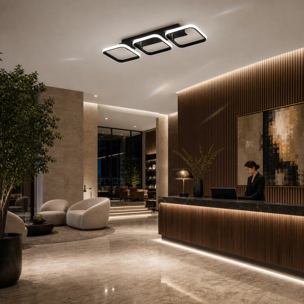 Πολυέλαιος LED VERTEX 34W, 3 Τετράγωνα, Γραμμικό, Κρύο/Ζεστό/Ουδέτερο φως, Μαύρο - 08_LL770-3BK.png