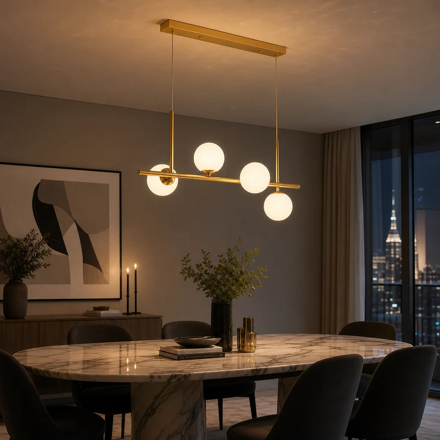 LOFT Pavilion Modern Bulb Chandelier, 4x G9, Gold, Metal, ρυθμιζόμενο ύψος - 09_LC800-4GD.png