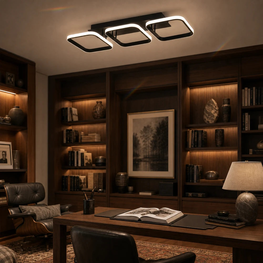 Πολυέλαιος LED VERTEX 34W, 3 Τετράγωνα, Γραμμικό, Κρύο/Ζεστό/Ουδέτερο φως, Μαύρο - 10_LL770-3BK.png