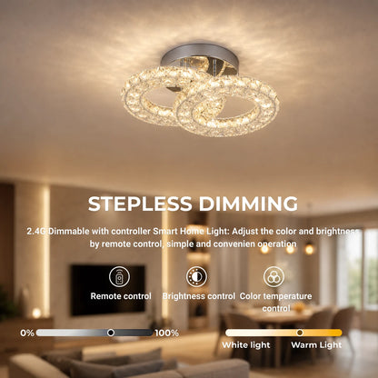 LED και κρυστάλλινος πολυέλαιος ZABINA 25W, 2 κύκλοι, κρύο/ζεστό/ουδέτερο φως, γυαλιστερό χρώμιο - 10_LT062CR.png