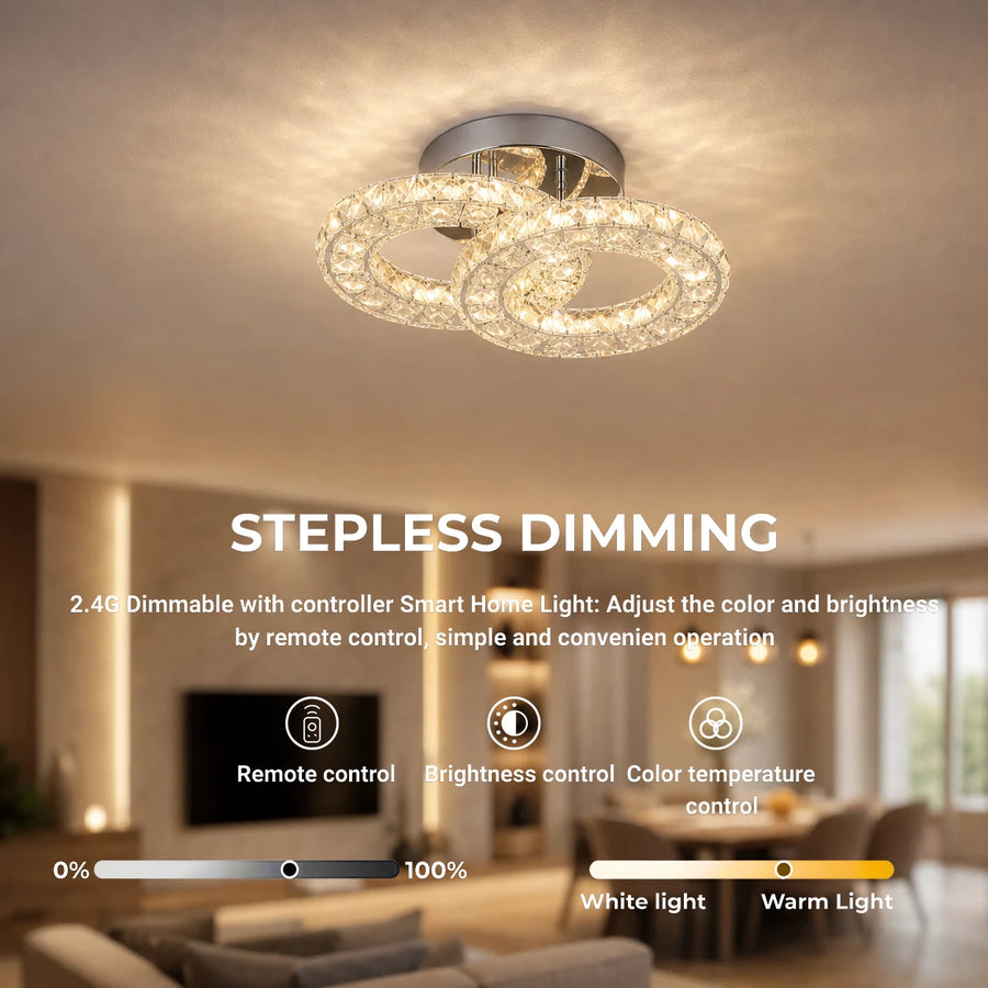 LED και κρυστάλλινος πολυέλαιος ZABINA 25W, 2 κύκλοι, κρύο/ζεστό/ουδέτερο φως, γυαλιστερό χρώμιο - 10_LT062CR.png