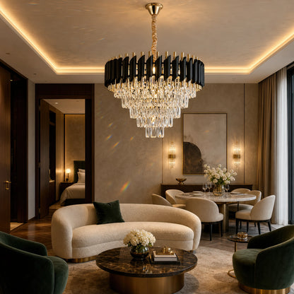 Crystal Chandelier VERSAILLES Elegance 8x E14, Διάμετρος 50cm, Χρυσός, Ρυθμιζόμενο Ύψος - 11_CC900-500GD.png