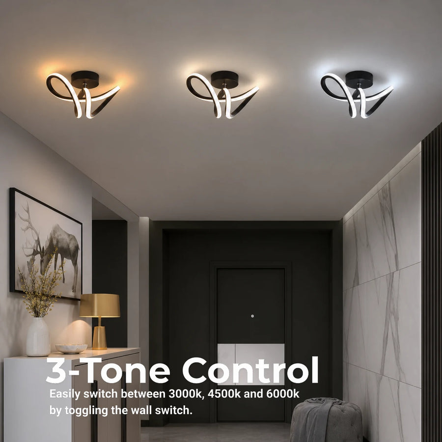 Πολυέλαιος VERTEX Pulse LED, 13W, Κυματιστός, Ψυχρός/Ζεστός/Ουδέτερος Φως, Μαύρος - 11_LL562BK.png