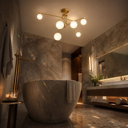 Πολυέλαιος με Στρογγυλή Σκιά, PENTHOUSE Dome, 6x G9, Χρυσό, Μέταλλο - 12_LC825GD.png