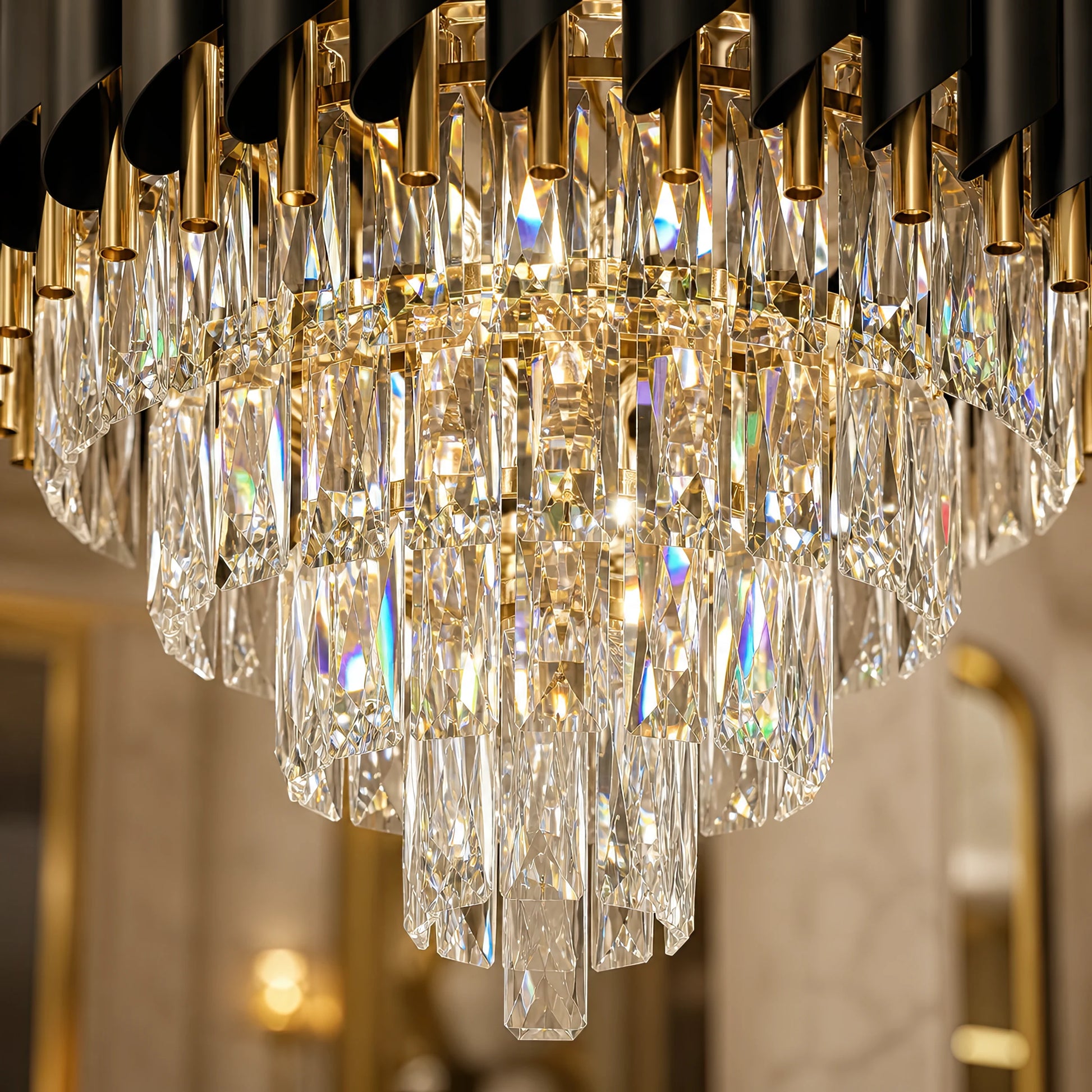 Κρυστάλλινος πολυέλαιος VERSAILLES Eleganza 8x E14, Διάμετρος 50cm, Χρυσός, Ρυθμιζόμενο Ύψος - 13_CC900-500GD.png