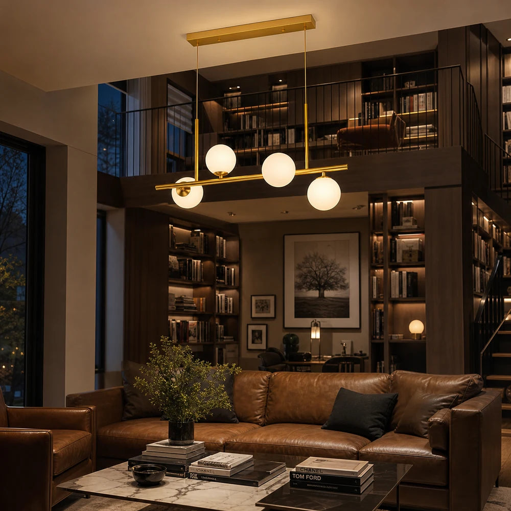 Πολυέλαιος μοντέρνος λαμπτήρας LOFT Pavilion, 4x G9, χρυσός, μέταλλο, ρυθμιζόμενο ύψος - 13_LC800-4GD.png