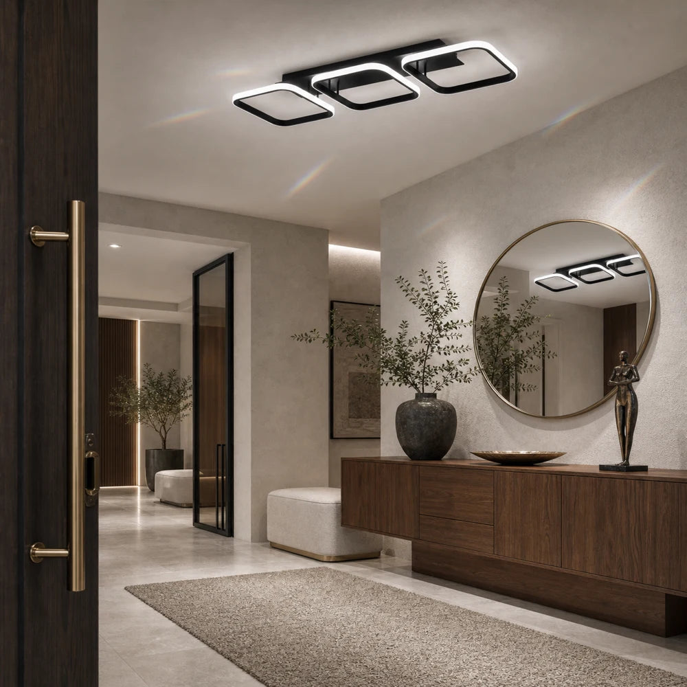 Πολυέλαιος LED VERTEX 34W, 3 Τετράγωνα, Γραμμικό, Κρύο/Ζεστό/Ουδέτερο φως, Μαύρο - 13_LL770-3BK.png
