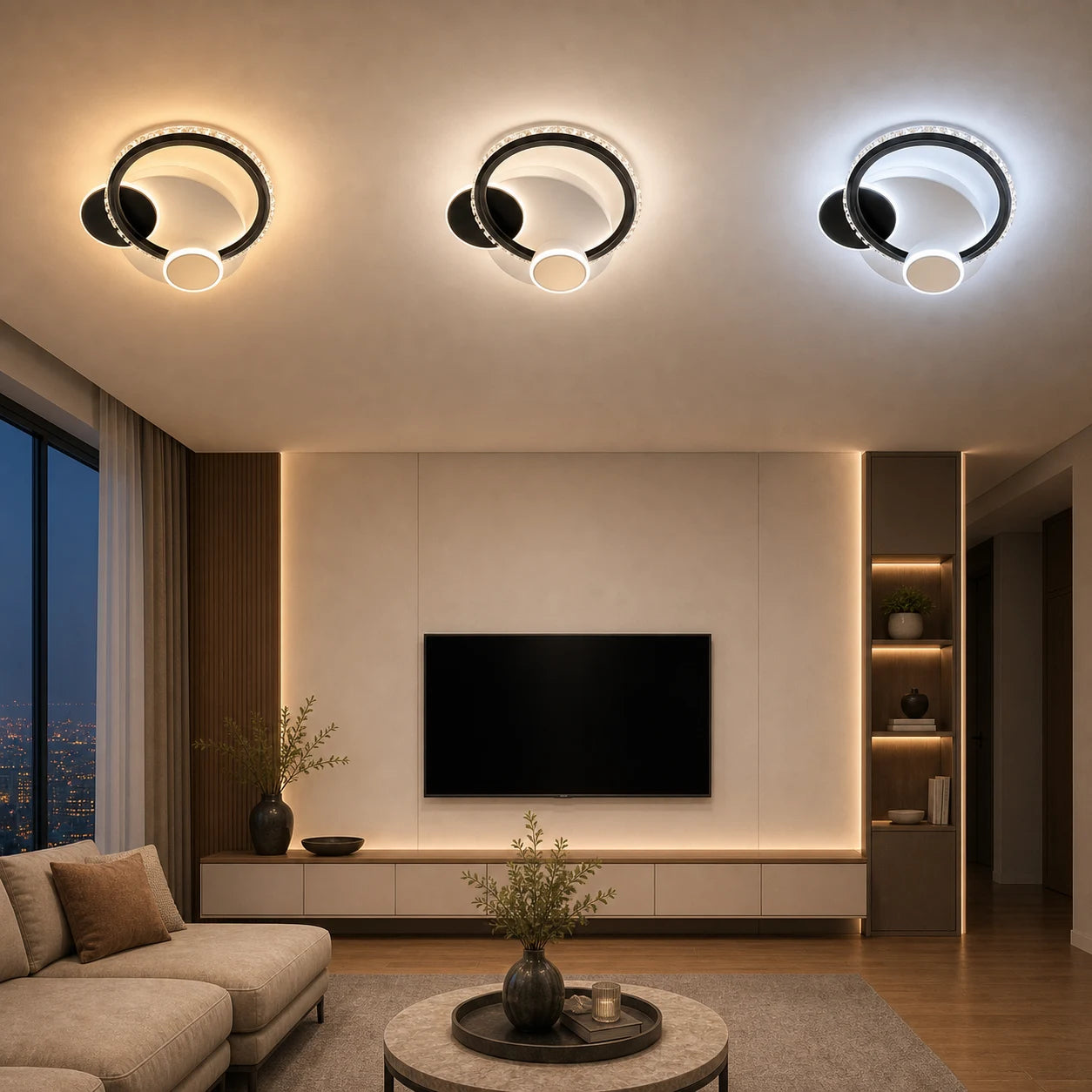 Κρυστάλλινος πολυέλαιος LED PRISMIQ 45W, 3 κύκλοι, Κρύο/Ζεστό/Ουδέτερο φως, Μαύρο - 10_LL654-300BK.png