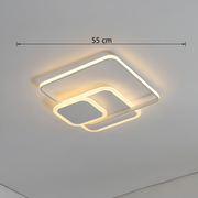 Πολυέλαιος LED με τηλεχειριστήριο ANEMONA 75W, 3 τετράγωνα, κρύο/θερμ/ουδέτερο φως, ρυθμιζόμενο, λευκός πολυέλαιος LED με τηλεχειριστήριο Προεπιλεγμένος τίτλος Alessandro Design