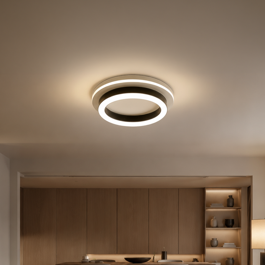MODERN LED Chandelier 25W, Διάμετρος 20cm, Στρογγυλό, Κρύο/Ζεστό/Ουδέτερο φως, Μαύροι πολυέλαιοι LED Προεπιλεγμένος τίτλος Alessandro Design