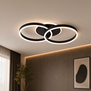Πολυέλαιος LED με τηλεχειριστήριο RIGA LILITH 34W, 2 κύκλοι, κρύο/θερμ/ουδέτερο φως, ρυθμιζόμενο, μαύροι πολυέλαιοι LED με τηλεχειριστήριο Προεπιλεγμένος τίτλος Alessandro Design