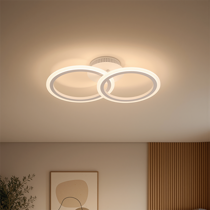 Πολυέλαιος LED με τηλεχειριστήριο BETTY 27W, 2 κύκλοι, κρύο/θερμ/ουδέτερο φως, ρυθμιζόμενο, λευκός πολυέλαιος LED με τηλεχειριστήριο Προεπιλεγμένος τίτλος Alessandro Design
