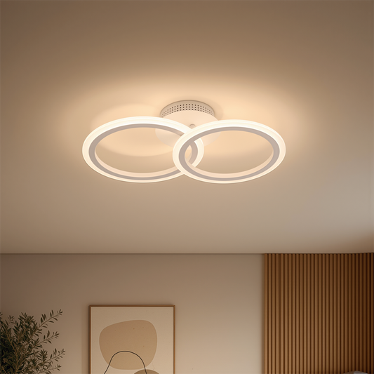 Πολυέλαιος LED με τηλεχειριστήριο BETTY 27W, 2 κύκλοι, κρύο/θερμ/ουδέτερο φως, ρυθμιζόμενο, λευκός πολυέλαιος LED με τηλεχειριστήριο Προεπιλεγμένος τίτλος Alessandro Design
