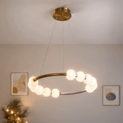 Κρεμαστό φως LED Ακρυλικό Nova 57W με τηλεχειριστήριο, ρυθμιζόμενο, 3000K/4000K/6000K, χρυσό, μέταλλο και ακρυλικό LED πολυέλαιοι με τηλεχειριστήριο προεπιλεγμένος τίτλος Alessandro Design