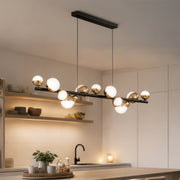 Πολυέλαιος Aurion 29W Ακρυλικός LED Κρεμαστός με Τηλεχειριστήριο, Ρυθμιζόμενο, Μαύρο Χρυσό, Μεταλλικό και Ακρυλικό LED Πολυέλαιοι με Τηλεχειριστήριο Προεπιλεγμένος τίτλος Alessandro Design