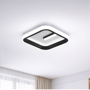 Πολυέλαιος LED VICTORIA 19W, Τετράγωνο, Κρύο/Ζεστό/Ουδέτερο φως, Μαύρο, Λευκό LED Πολυέλαιος Προεπιλεγμένος τίτλος Alessandro Design