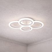 Πολυέλαιος LED με τηλεχειριστήριο BETTY 43W, 4 κύκλοι, κρύο/θερμό/ουδέτερο φως, ρυθμιζόμενο, λευκός πολυέλαιος LED με τηλεχειριστήριο Προεπιλεγμένος τίτλος Alessandro Design