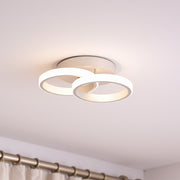 Πολυέλαιος LED VERTEX CIRCULA 21W, 2 κύκλοι, Μεταλλικά πλαίσια, Κρύο/Ζεστό/Ουδέτερο φως, Λευκοί πολυέλαιοι LED Προεπιλεγμένος τίτλος Alessandro Design