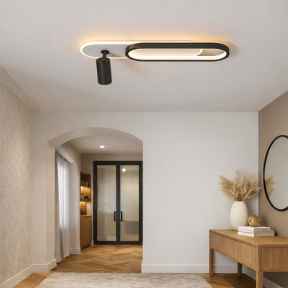 Πολυέλαιος LED με ρυθμιζόμενο προβολέα FISSO Camilla 49W, φως 3000/4000/6000k, Μαύροι πολυέλαιοι LED Προεπιλεγμένος τίτλος Alessandro Design