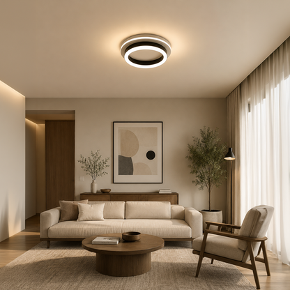 MODERN LED Chandelier 25W, Διάμετρος 20cm, Στρογγυλό, Κρύο/Ζεστό/Ουδέτερο φως, Μαύροι πολυέλαιοι LED Προεπιλεγμένος τίτλος Alessandro Design