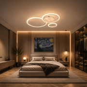 Πολυέλαιος LED με τηλεχειριστήριο BETTY 40W, 3 κύκλοι, κρύο/θερμό/ουδέτερο φως, ρυθμιζόμενο, λευκό, μεταλλικό και ακρυλικό LED πολυέλαιοι με τηλεχειριστήριο Προεπιλεγμένος τίτλος Alessandro Design