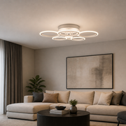 Πολυέλαιος LED με τηλεχειριστήριο BETTY 82W, 6 κύκλοι, κρύο/θερμό/ουδέτερο φως, ρυθμιζόμενο, λευκός πολυέλαιος LED με τηλεχειριστήριο Προεπιλεγμένος τίτλος Alessandro Design