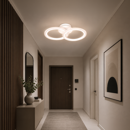 Πολυέλαιος LED με τηλεχειριστήριο BETTY 27W, 2 κύκλοι, κρύο/θερμ/ουδέτερο φως, ρυθμιζόμενο, λευκός πολυέλαιος LED με τηλεχειριστήριο Προεπιλεγμένος τίτλος Alessandro Design
