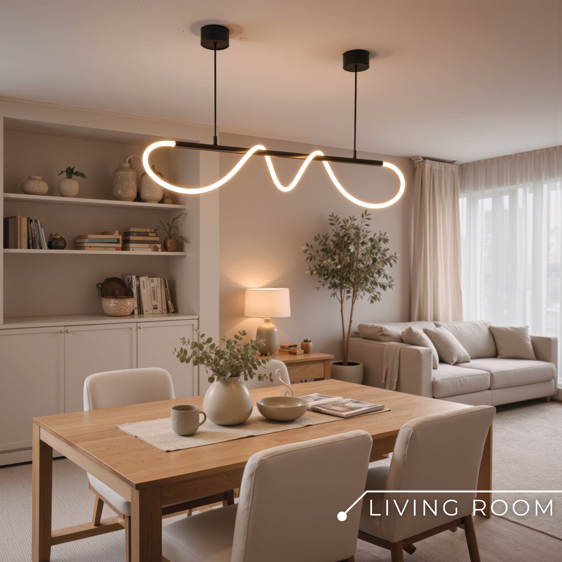 Πολυέλαιος DIVINO LED με εύκαμπτο σωλήνα σιλικόνης - 24W, ρυθμιζόμενο φως, μαύρο ματ μοντέρνοι πολυέλαιοι Προεπιλεγμένος τίτλος Alessandro Design
