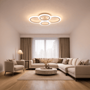 Πολυέλαιος LED με τηλεχειριστήριο BETTY 43W, 4 κύκλοι, κρύο/θερμό/ουδέτερο φως, ρυθμιζόμενο, λευκός πολυέλαιος LED με τηλεχειριστήριο Προεπιλεγμένος τίτλος Alessandro Design